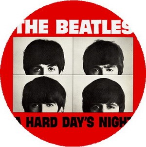 BEATLES: A Hard Day's Night (nagy jelvény, 3,7 cm)