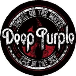DEEP PURPLE: Smoke On The Water (nagy jelvény, 3,7 cm)