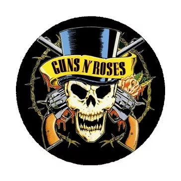 GUNS N' ROSES: Kalapos (nagy jelvény, 3,7 cm)