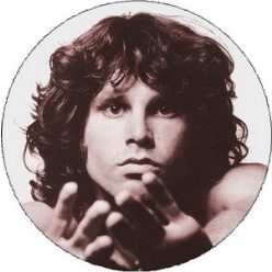 JIM MORRISON: Portrait (nagy jelvény, 3,7 cm)
