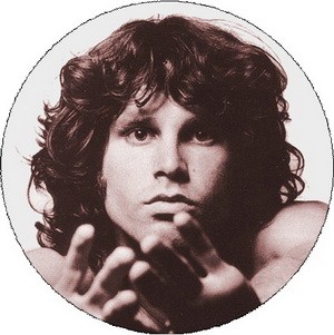 JIM MORRISON: Portrait (nagy jelvény, 3,7 cm)