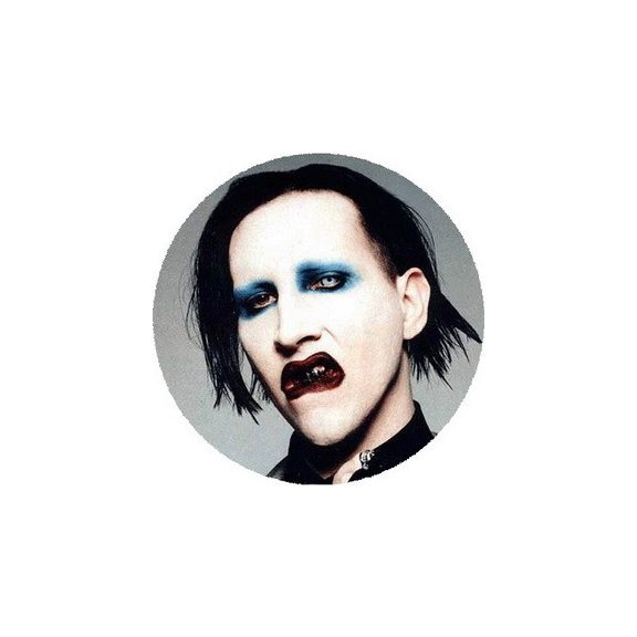 MARILYN MANSON: Portrait (nagy jelvény, 3,7 cm) MARILYN MANSON: Portrait (nagy jelvény, 3,7 cm)