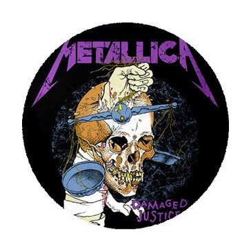 METALLICA: Damaged Justice (nagy jelvény, 3,7 cm)