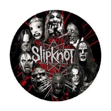 SLIPKNOT: Circle Masks (nagy jelvény, 3,7 cm)