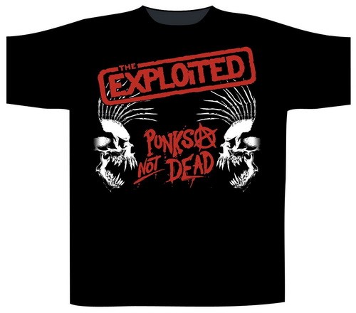EXPLOITED: Punks Not Dead Skulls (póló)