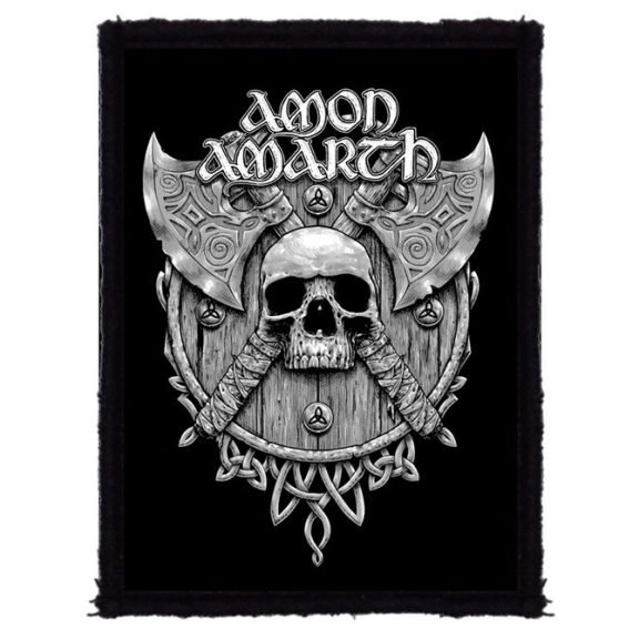 AMON AMARTH: Skull And Axes (7 cm x 9,5 cm) (felvarró) AMON AMARTH: Skull And Axes (7 cm x 9,5 cm) (felvarró)