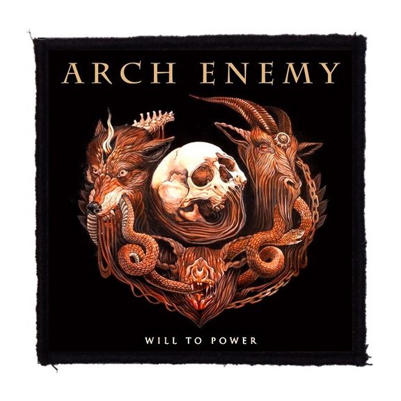 ARCH ENEMY: Will To Power (9,5 cm x 9,5 cm) (felvarró) ARCH ENEMY: Will To Power (9,5 cm x 9,5 cm) (felvarró)