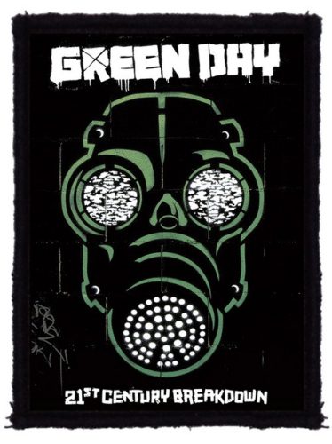 GREEN DAY: Gas Mask (7 cm x 9,5 cm) (felvarró)