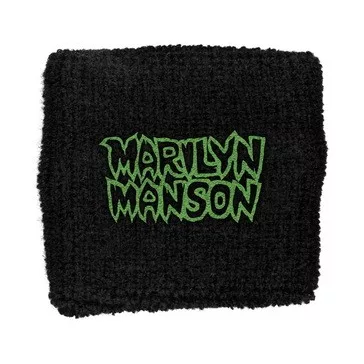 MARILYN MANSON: Logo (frottír csuklószorító)