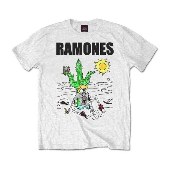 RAMONES: Loco Live (póló, fehér) RAMONES: Loco Live (póló, fehér)