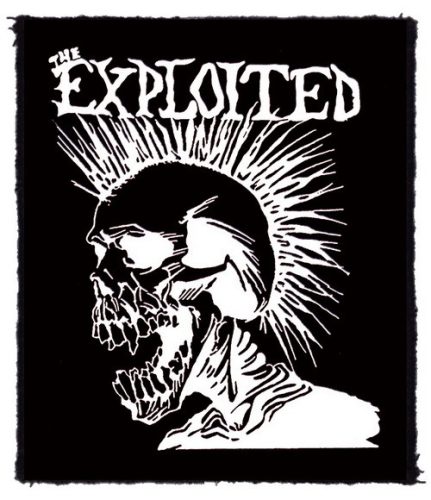 EXPLOITED: White Skull (8 cm x 9,5 cm) (felvarró)