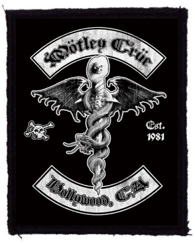 MÖTLEY CRÜE: Hollywood (7,5 cm x 9,5 cm) (felvarró)