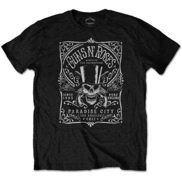 GUNS N' ROSES: Bourbon Label (póló)