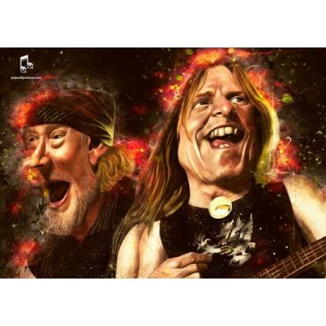 CARICATURE - Roger And Steve (zászló, 85x60)