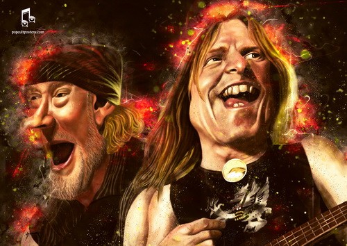 CARICATURE - Roger And Steve (zászló, 85x60)