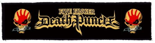 FIVE FINGER DEATH PUNCH: Logo Superstrip (22 cm x 5 cm) (felvarró)