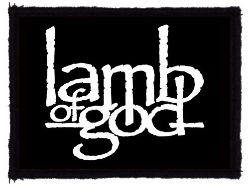 LAMB OF GOD: Logo (9,5 cm x 6,5 cm) (felvarró)