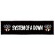 SYSTEM OF A DOWN: Logo Superstrip (22 cm x 5 cm) (felvarró)