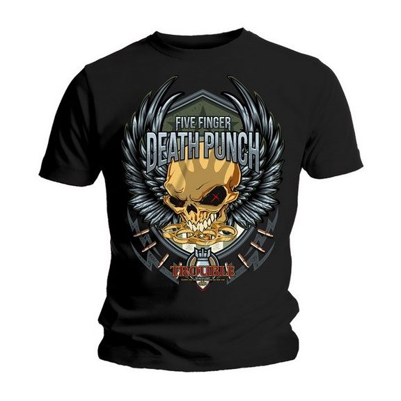 FIVE FINGER DEATH PUNCH: Trouble (póló) FIVE FINGER DEATH PUNCH: Trouble (póló)