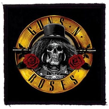   GUNS N' ROSES: Skull Bullet (9,5 cm x 9,5 cm) (felvarró)