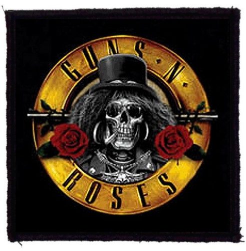 GUNS N' ROSES: Skull Bullet (9,5 cm x 9,5 cm) (felvarró)