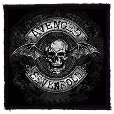 AVENGED SEVENFOLD: Batskull (9,5 cm x 9,5 cm) (felvarró)