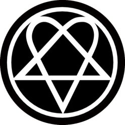 HIM: Heartagram Circular (kör) (felvarró)