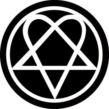 HIM: Heartagram Circular (kör) (felvarró)