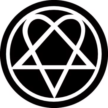 HIM: Heartagram Circular (kör) (felvarró)