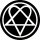 HIM: Heartagram Circular (kör) (felvarró)