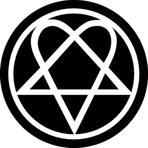 HIM: Heartagram Circular (kör) (felvarró)