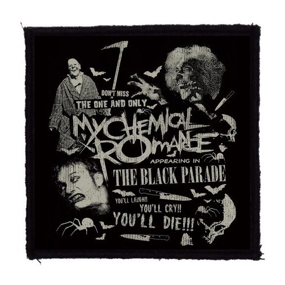 MY CHEMICAL ROMANCE: You'll Die (9,5 cm x 9,5 cm) (felvarró) MY CHEMICAL ROMANCE: You'll Die (9,5 cm x 9,5 cm) (felvarró)