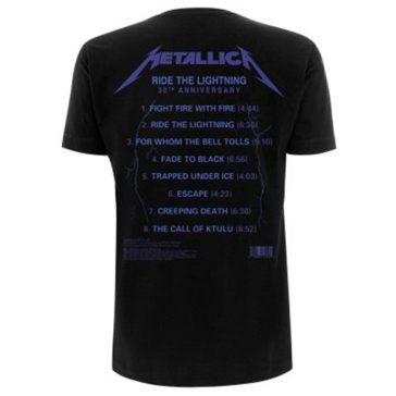 METALLICA: Ride The Lightning Tracks (póló)