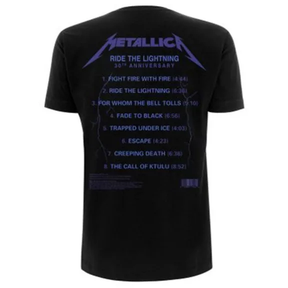METALLICA: Ride The Lightning Tracks (póló)