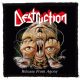 DESTRUCTION: Release From Agony (9,5 cm x 9,5 cm) (felvarró)