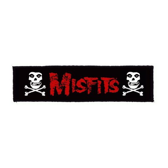 MISFITS: Logo Superstrip (22 cm x 5 cm) (felvarró) MISFITS: Logo Superstrip (22 cm x 5 cm) (felvarró)
