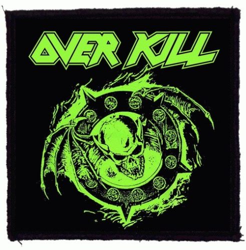 OVERKILL: Krushing Skull (9,5 cm x 9,5 cm) (felvarró)