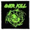 OVERKILL: Krushing Skull (9,5 cm x 9,5 cm) (felvarró)