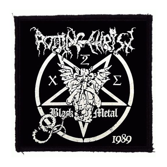 ROTTING CHRIST: Black Metal (9,5 cm x 9,5 cm) (felvarró) ROTTING CHRIST: Black Metal (9,5 cm x 9,5 cm) (felvarró)