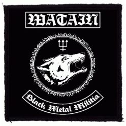 WATAIN: Black Metal Militia (9,5 cm x 9,5 cm) (felvarró)