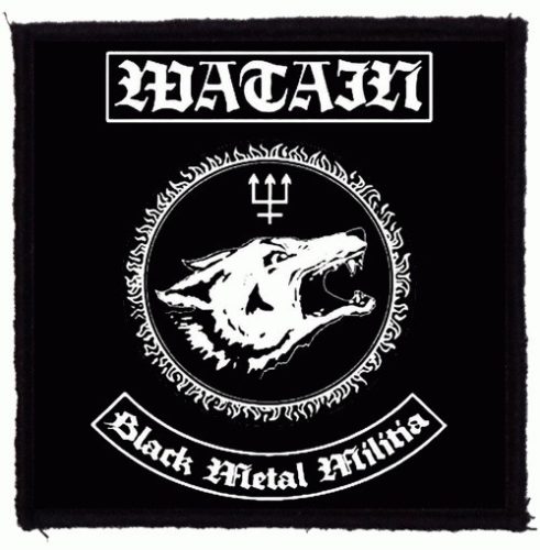 WATAIN: Black Metal Militia (9,5 cm x 9,5 cm) (felvarró)