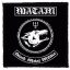 WATAIN: Black Metal Militia (9,5 cm x 9,5 cm) (felvarró)