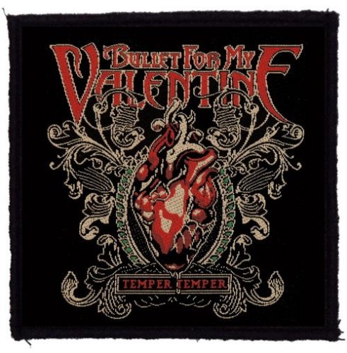 BULLET FOR MY VALENTINE: Temper Temper (9,5 cm x 9,5 cm) (felvarró)