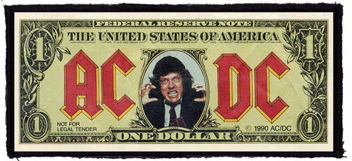 AC/DC: Bank Note (15 cm x 6,5 cm) (felvarró)