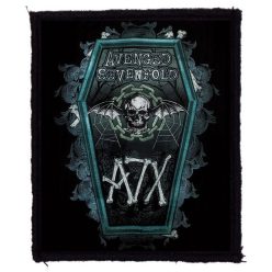 AVENGED SEVENFOLD: AX7 Coffin (9 cm x 12 cm) (felvarró)