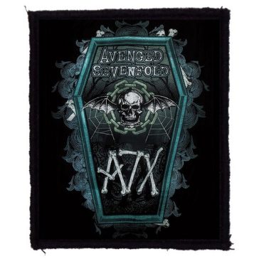AVENGED SEVENFOLD: AX7 Coffin (9 cm x 12 cm) (felvarró)