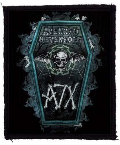 AVENGED SEVENFOLD: AX7 Coffin (9 cm x 12 cm) (felvarró)