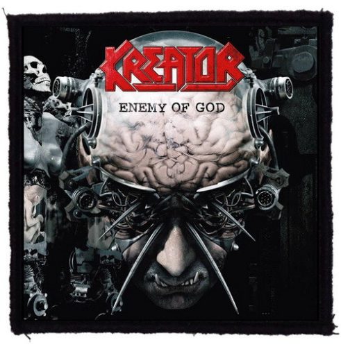 KREATOR: Enemy Of God (9,5 cm x 9,5 cm) (felvarró)