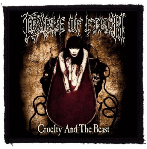 CRADLE OF FILTH: Cruelty And The Beast (9,5 cm x 9,5 cm) (felvarró)