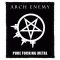 ARCH ENEMY: Pure Fucking Metal (8 cm x 9,5 cm) (felvarró)